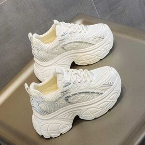 Women's Platform Fashion   Sneakers Classic Wedge 825-56 Beige